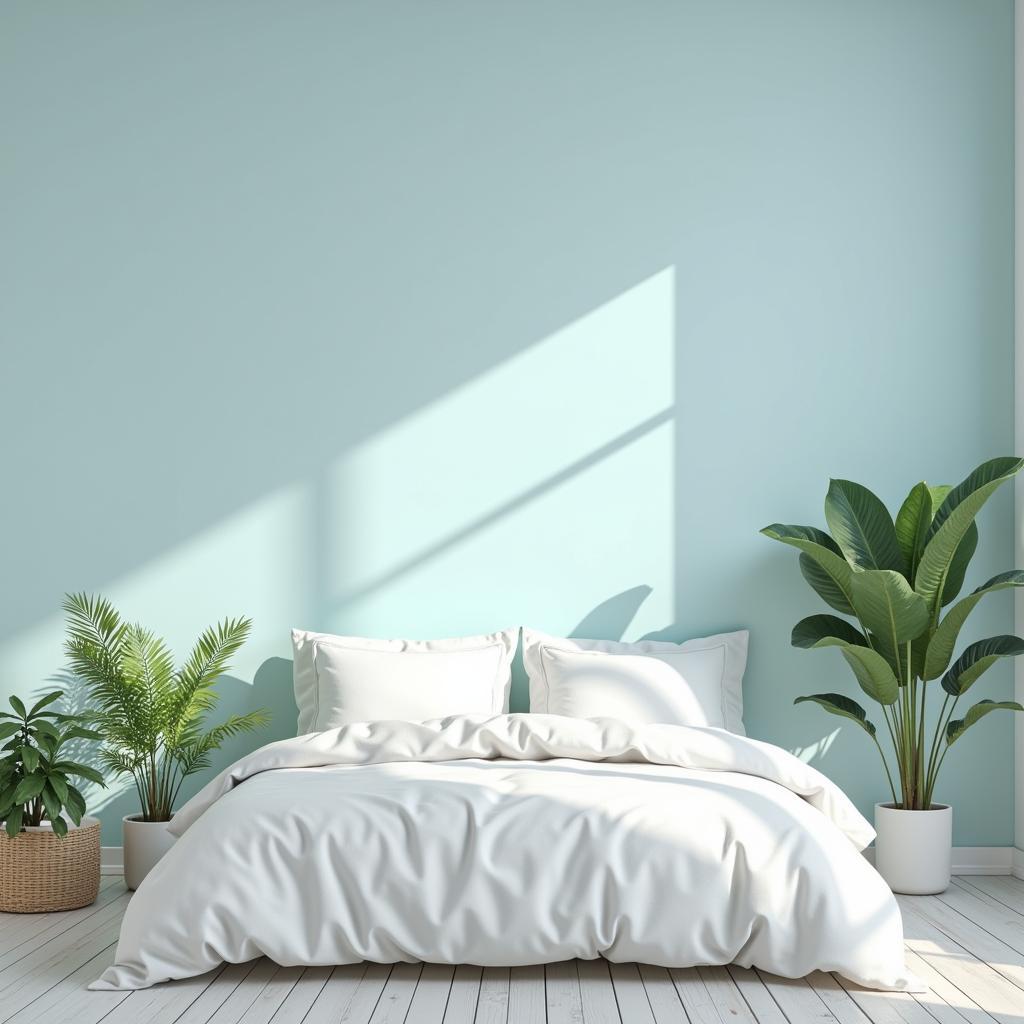 Bedroom Colors for Sleep: Soft blues and greens create a calming atmosphere conducive to sleep.