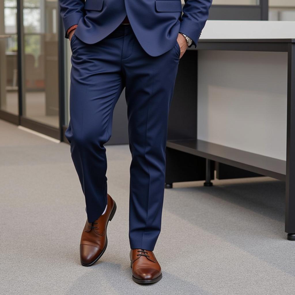 Brown Shoes with Blue Suit: A Stylish Combination