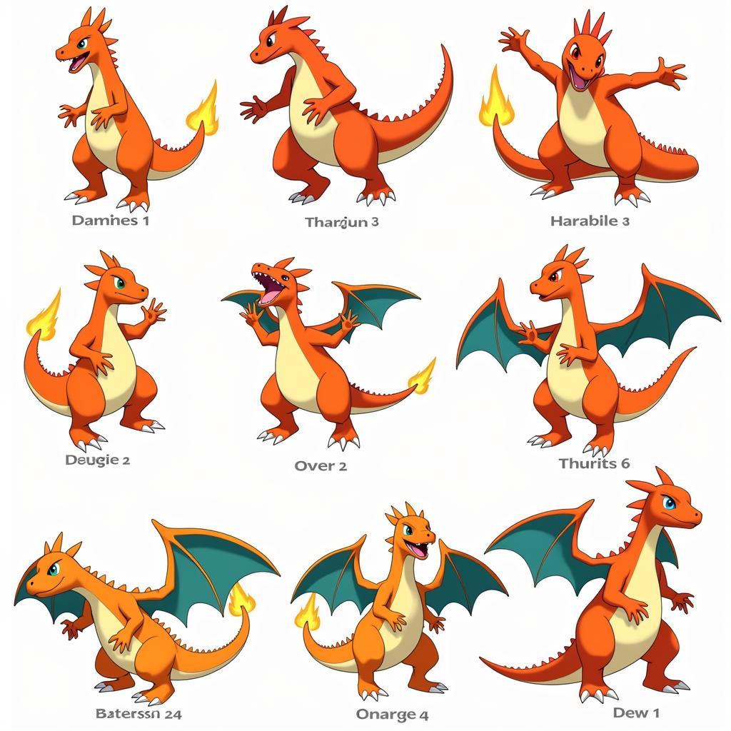 Charizard Color Variations Throughout the Games and Anime