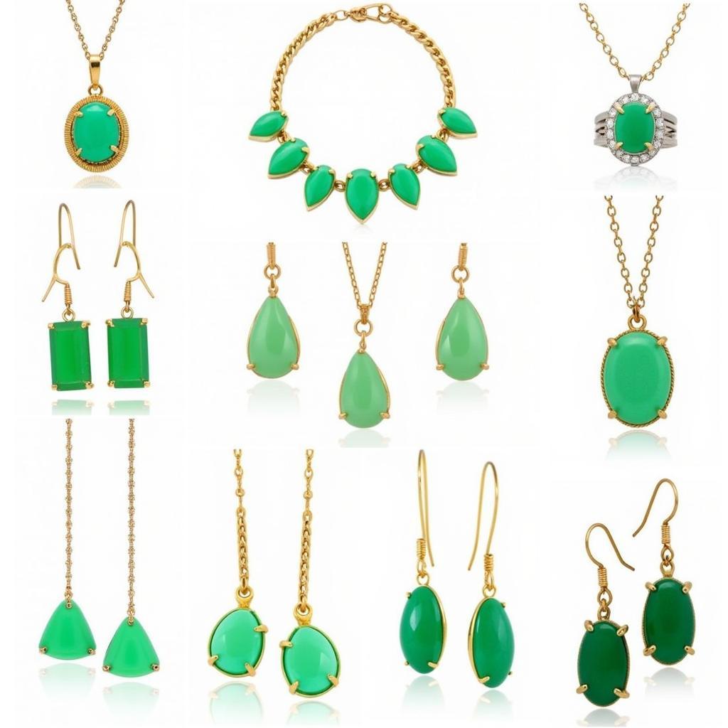 Chrysoprase Jewelry: Rings, Necklaces, and Earrings