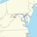 Colorado to Virginia Distance Map