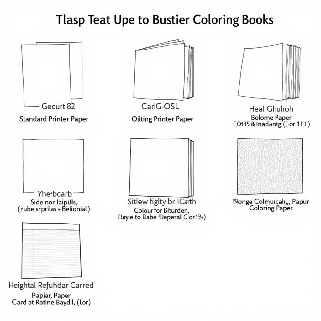 Different Paper Types for Coloring Books