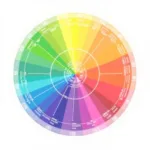 Complementary Color Wheel Showing Primary and Secondary Color Pairs