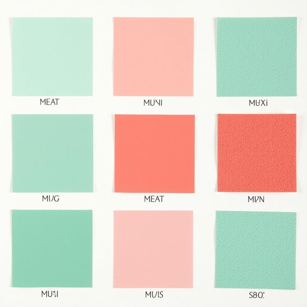 Coral and Mint Color Palette