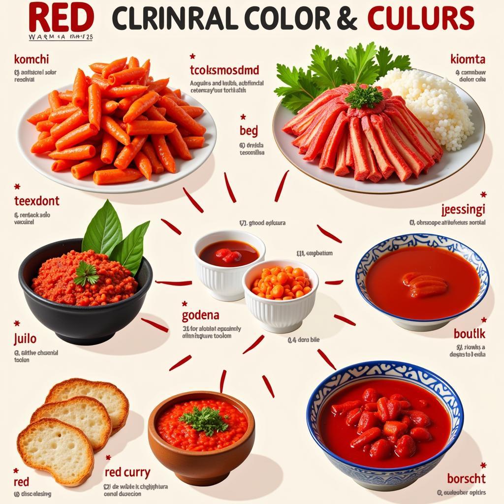 Cultural Variations of Red Food