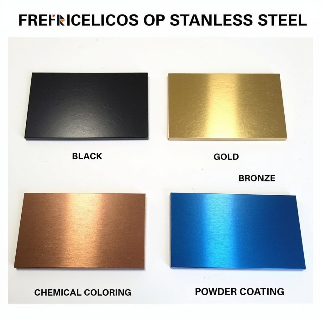 Variety of Stainless Steel Colors Achieved Through Different Methods