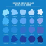 Digital Blue Representation: RGB and Hex Codes