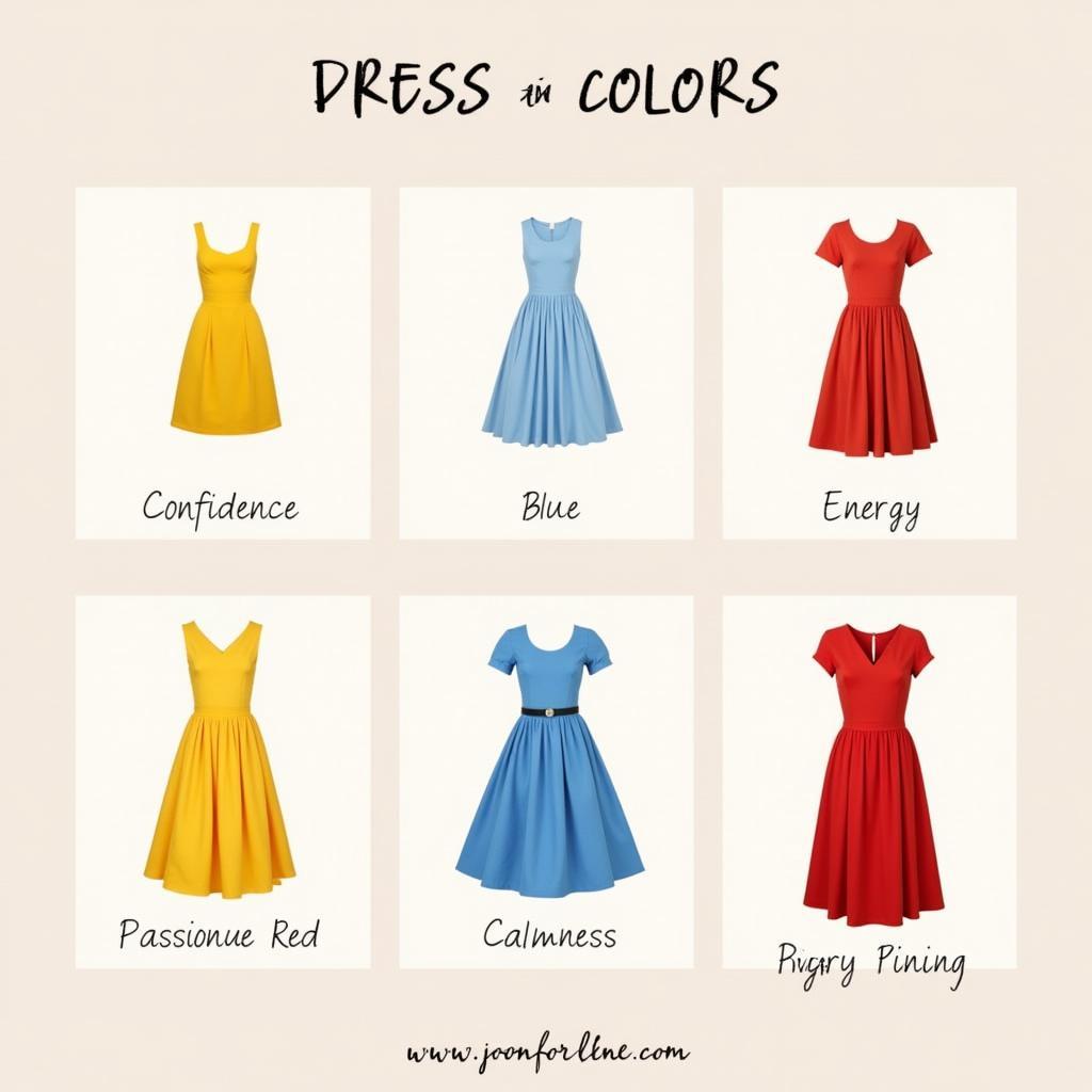 Expressing personality through dress color choices.