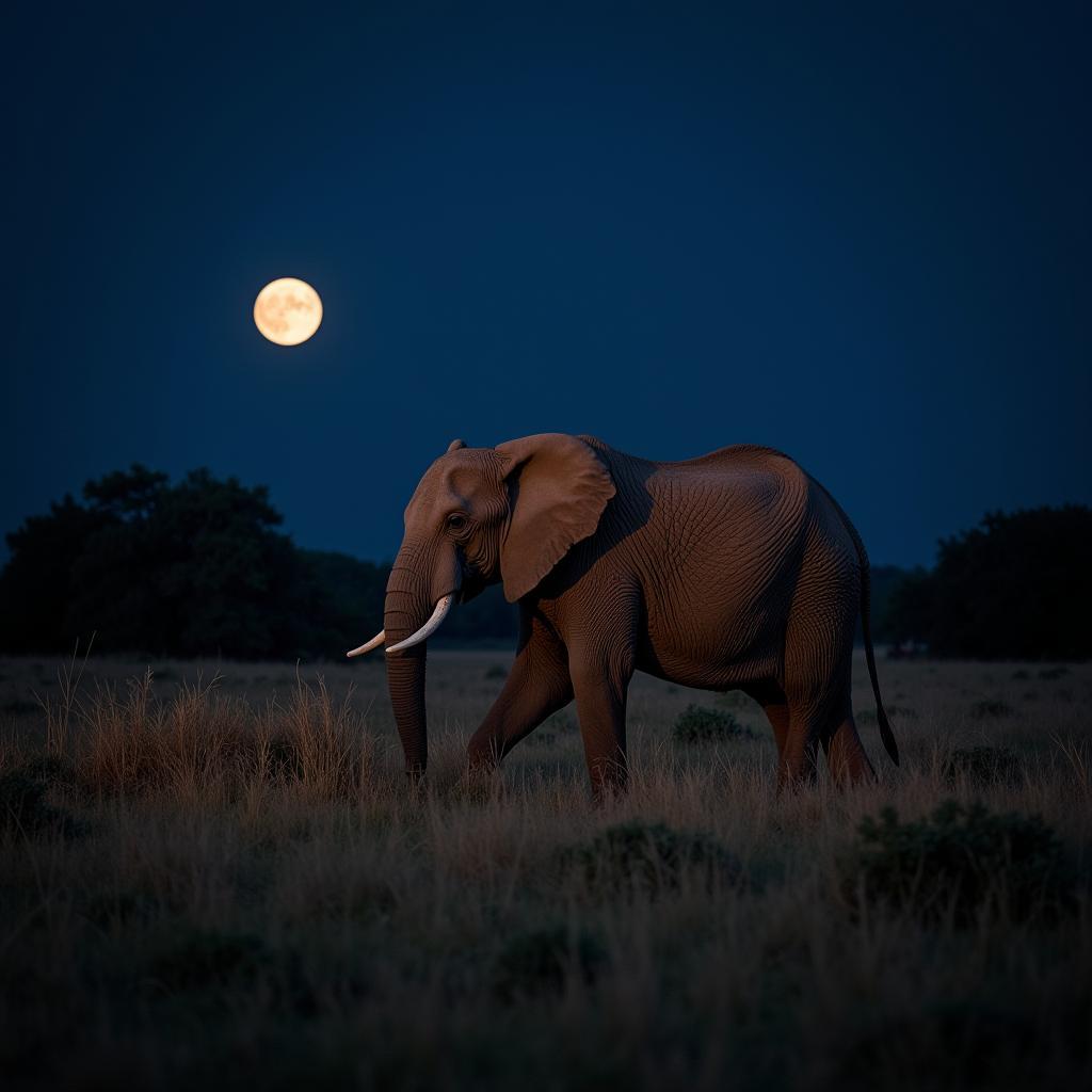 Elephant at Night