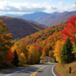 Fall Colors in the Blue Ridge Mountains, Virginia