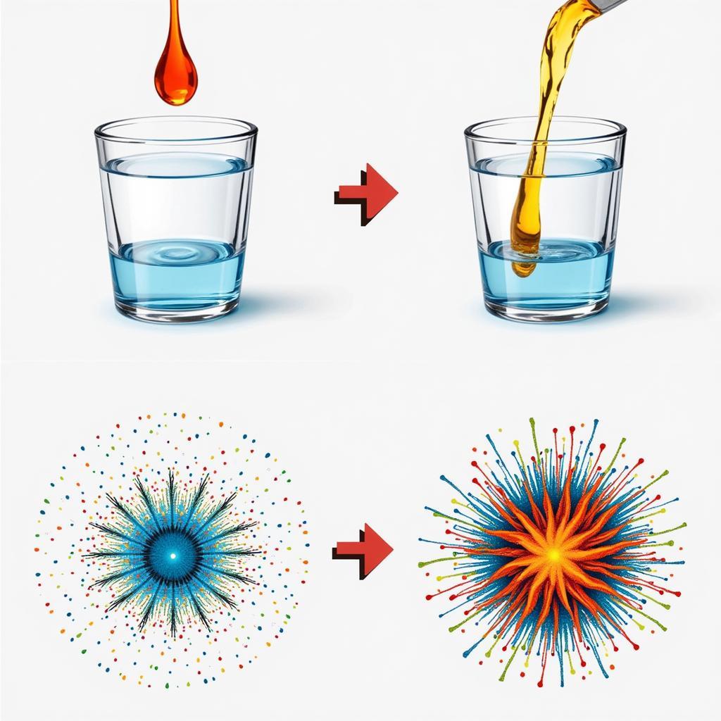 Food Coloring Dissolving in Water