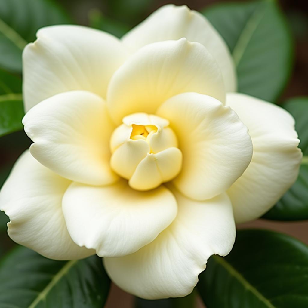 Gardenia with Creamy White Petals