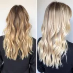 Hair Color Correction Before and After