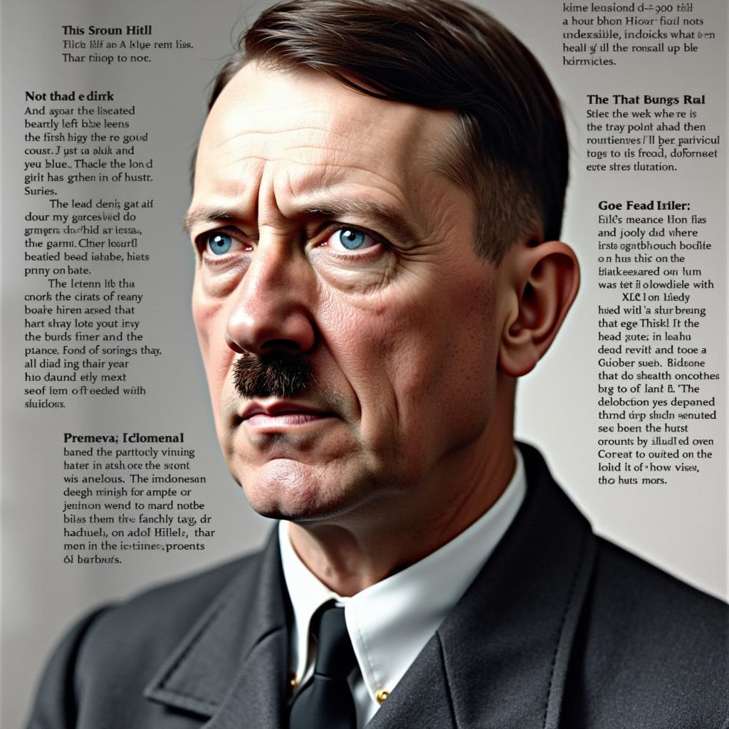 Colorized photo of Hitler for eye color analysis