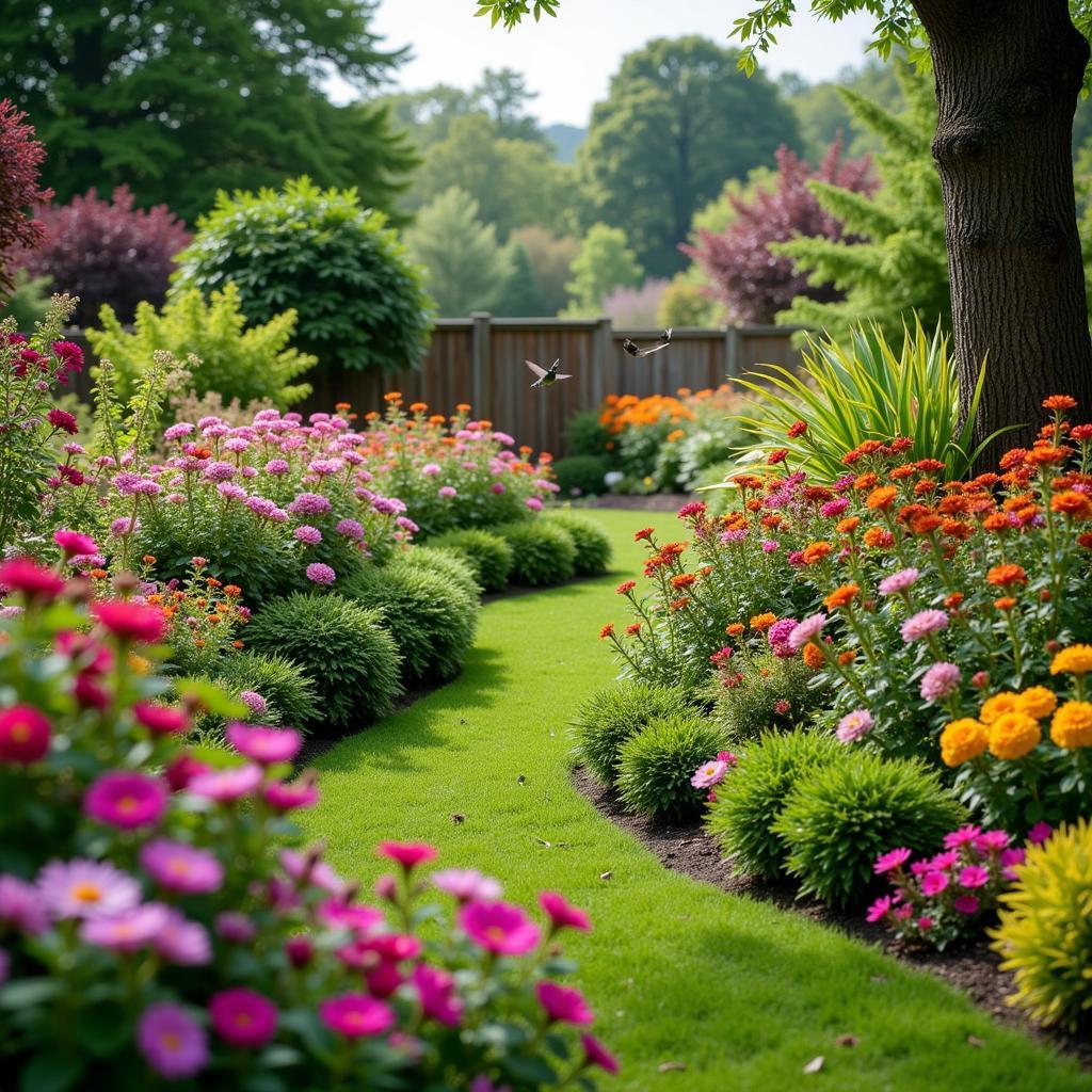 A Vibrant Hummingbird Garden