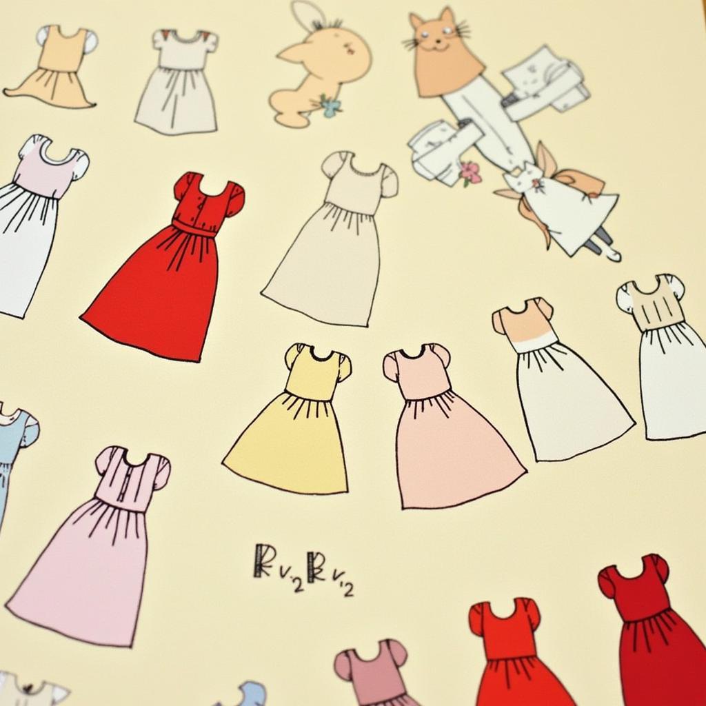 Kiki's Dress Animation Cels