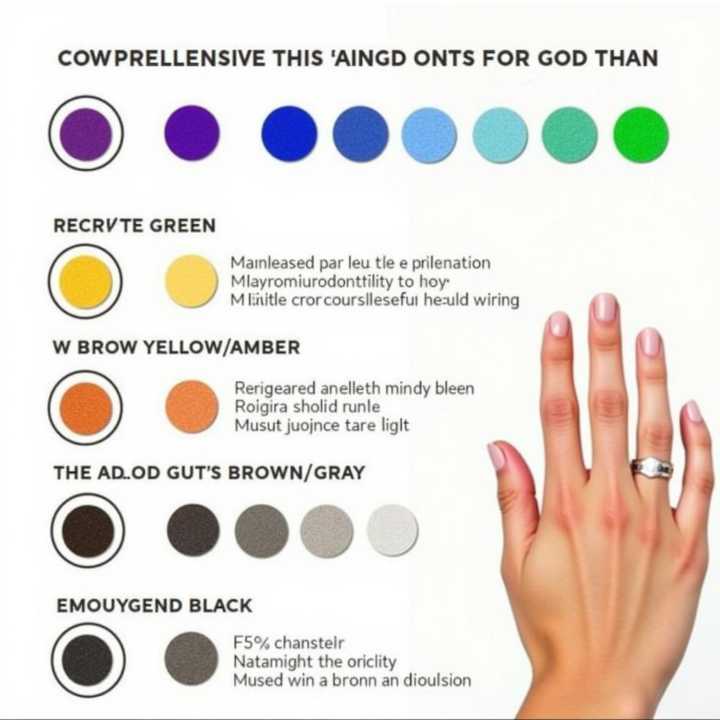 Mood Ring Color Chart with Meanings