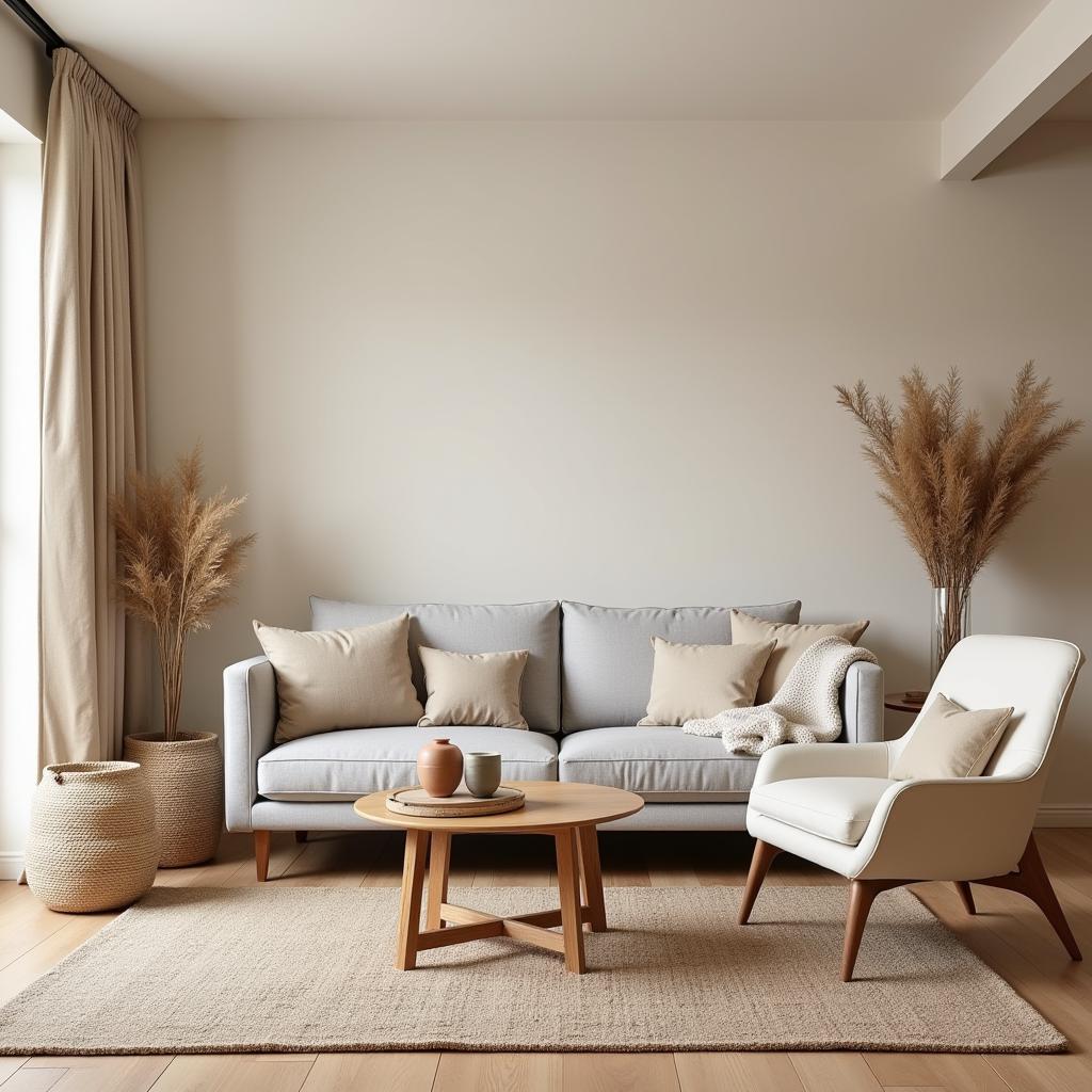 Neutral Color Palette in a Living Room