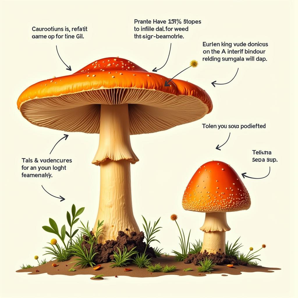 Identifying Features of an Orange Mushroom