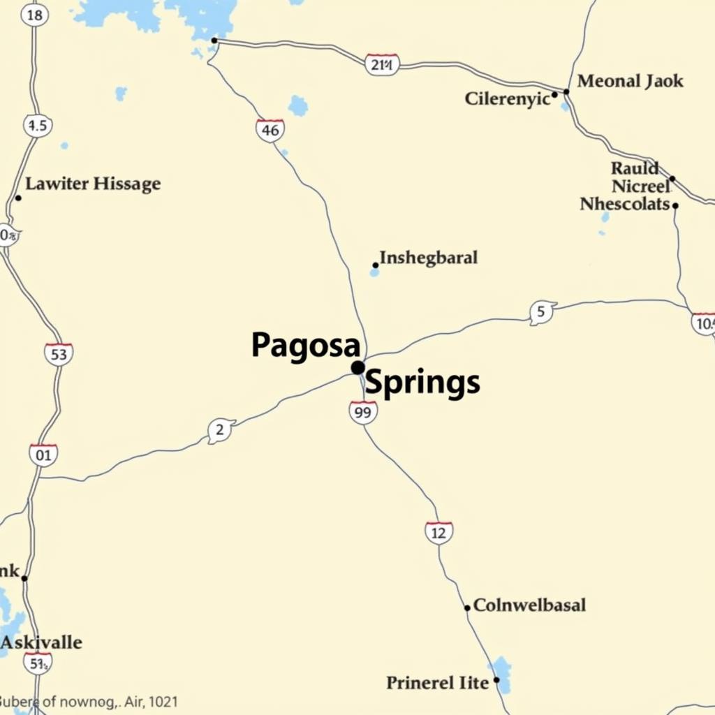 Pagosa Springs Colorado Map Location