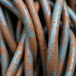 Painted Rusted Wires