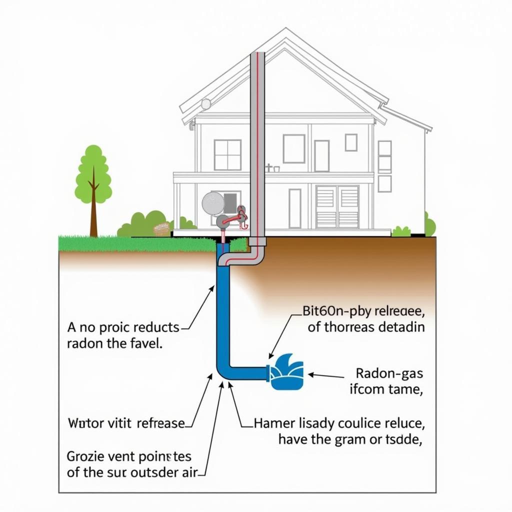 Radon Mitigation System Diagram