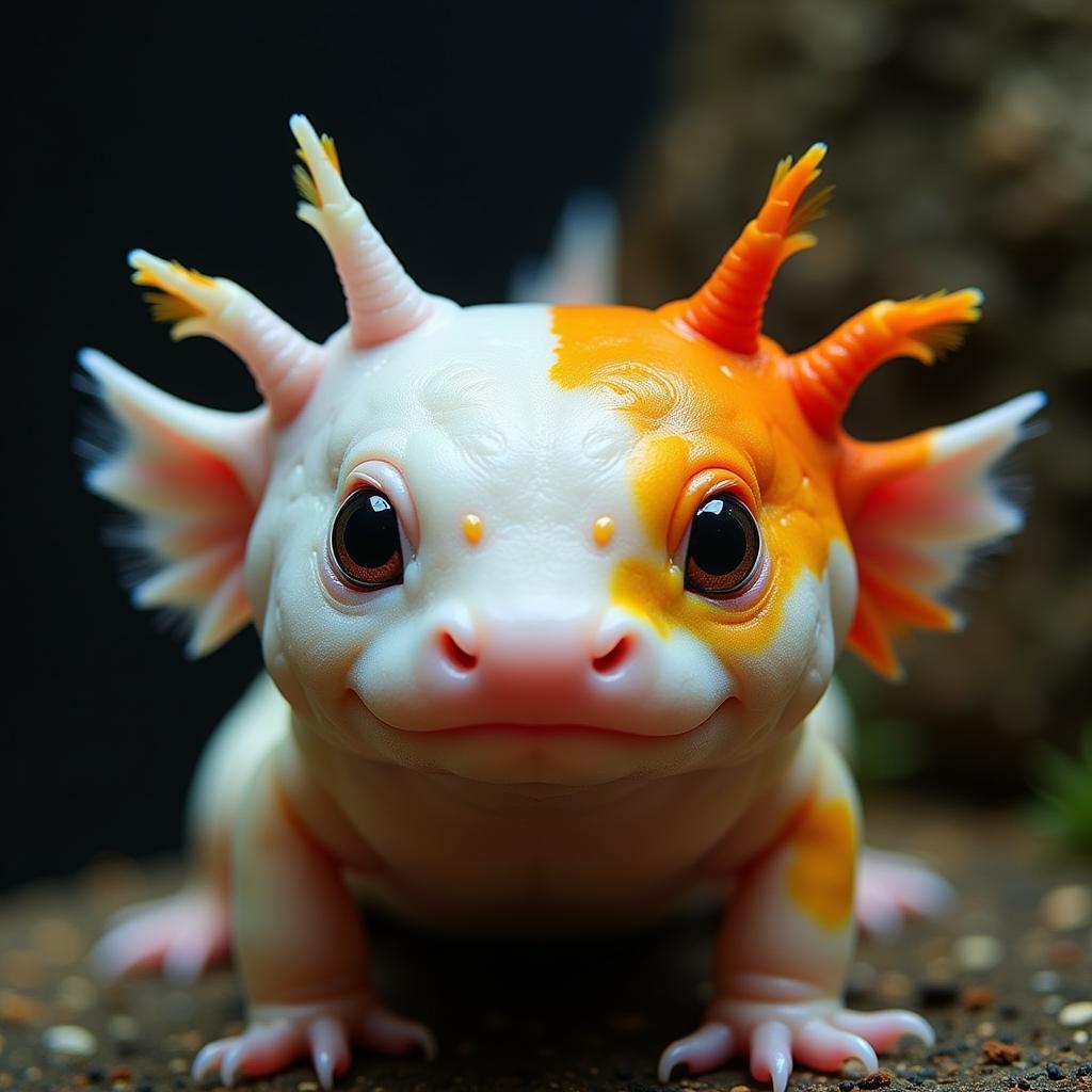 Chimera Axolotl: The Rarest Color Variation