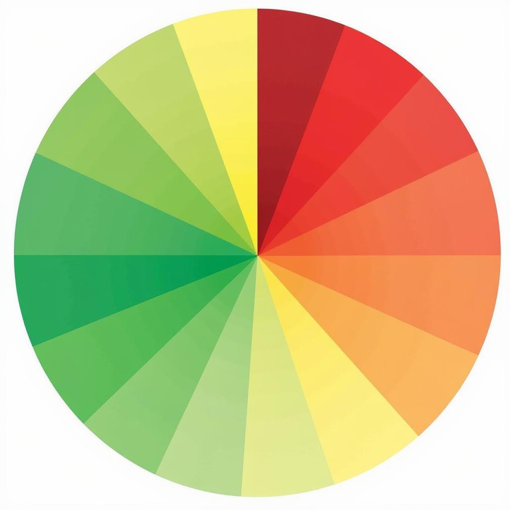 Red and Green on the Color Wheel: Illustrating Opposite Colors