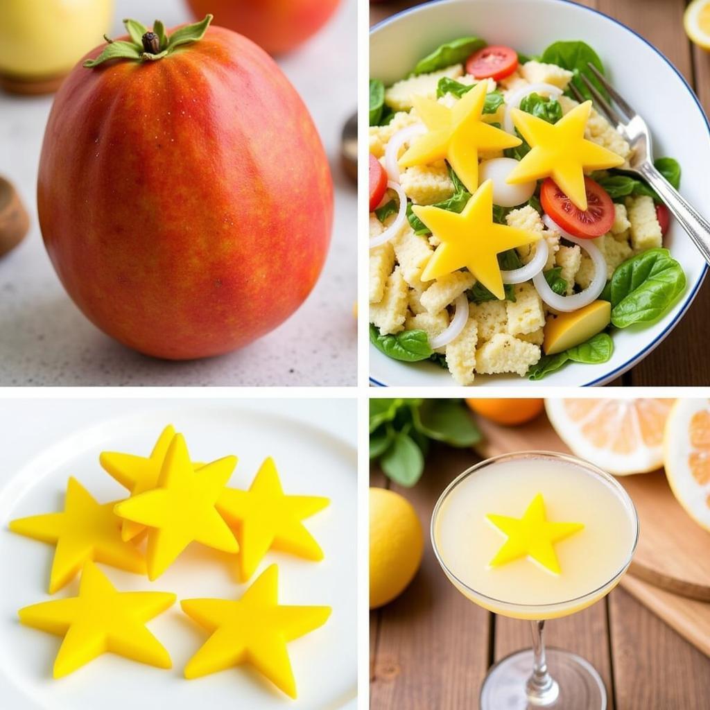 Star Fruit Storage and Uses: Store ripe star fruit in the refrigerator and enjoy it fresh, in salads, or as a garnish.