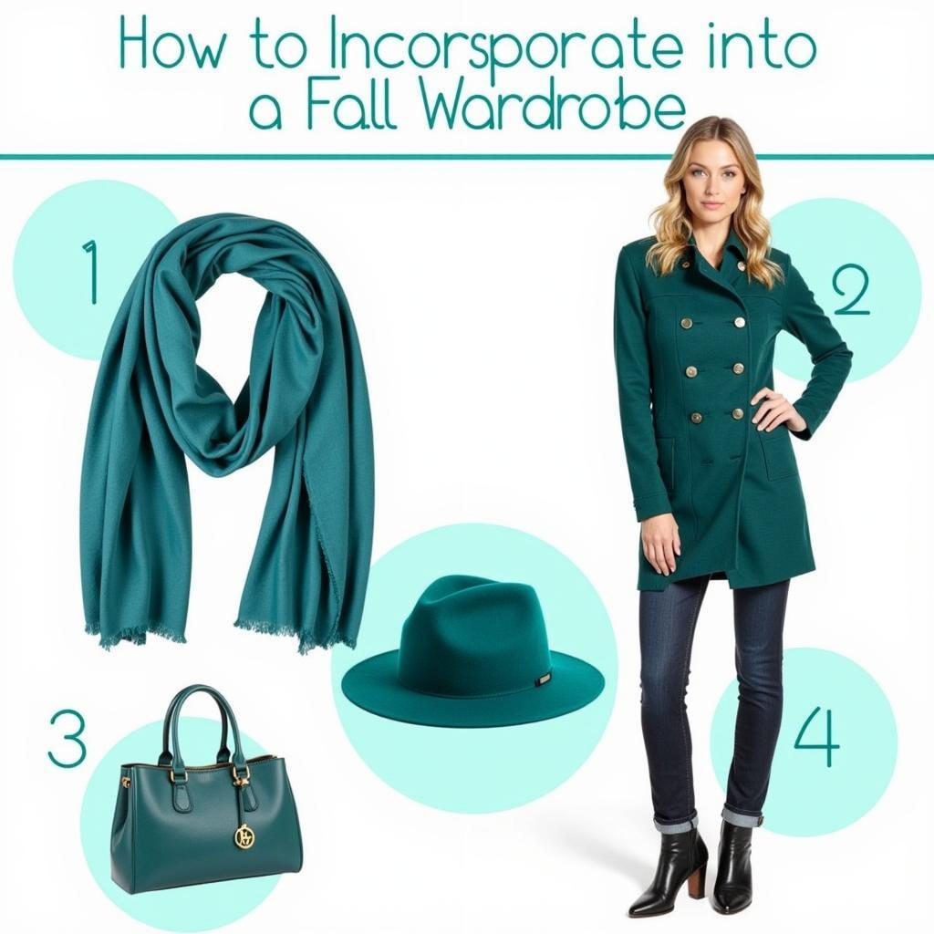 Teal Fall Fashion Accessories