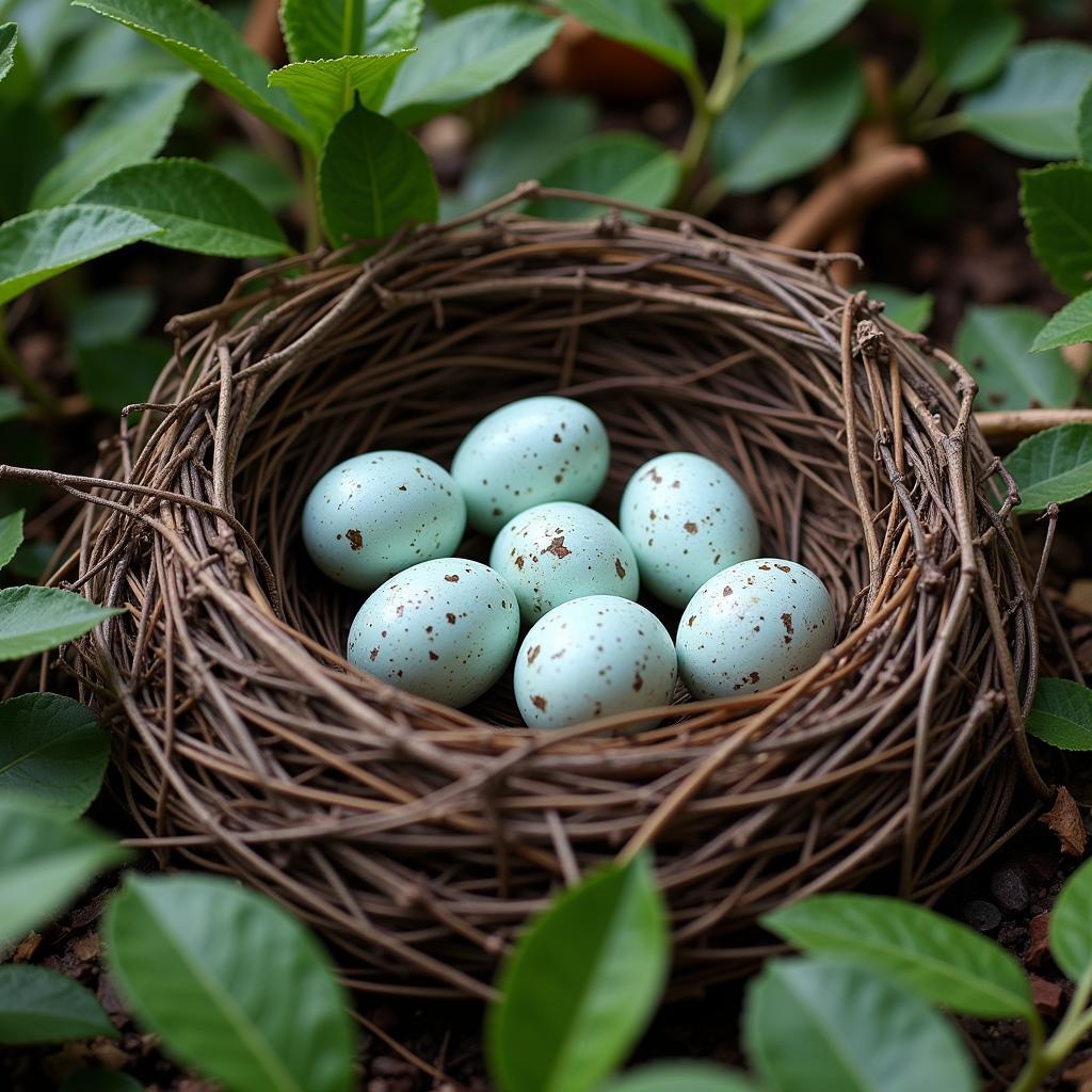 Turkey Egg Nest Camouflage